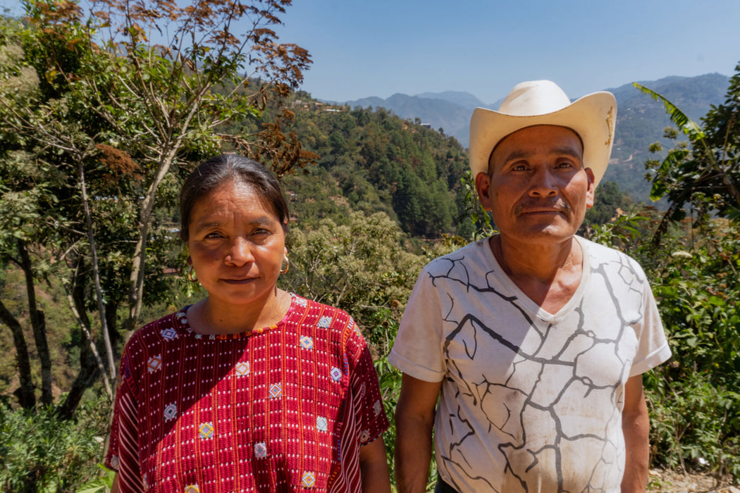 Zwei Produzenten der Bio Kaffee Kooperative Comal in Guatemala
