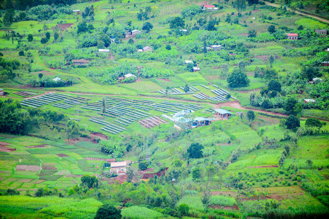 Ausblick auf die Landschaft in Ruanda