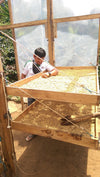 Kaffee Trocknung auf Hochbetten