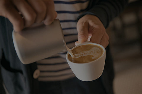 Latte Art Kaffee